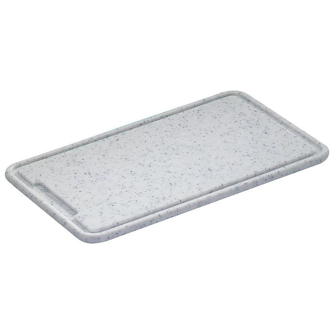 Zassenhaus 60072 Tagliere in Polietilene PE500 con Scanalatura per Liquidi e Piedini Antiscivolo colore Grigio