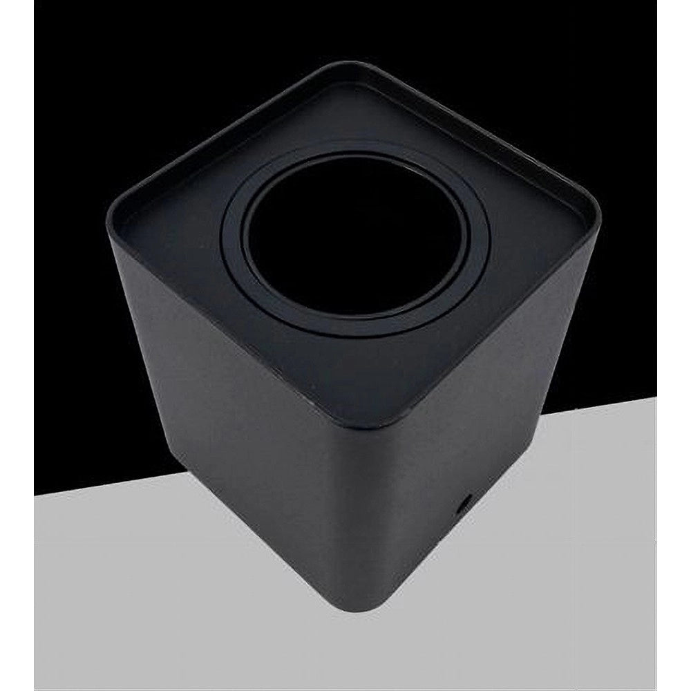Trade Shop - Porta Faretto Orientabile Da Soffitto Nero Per Faretto Gu10 / Gu5.3 P34-gu10-n1 -
