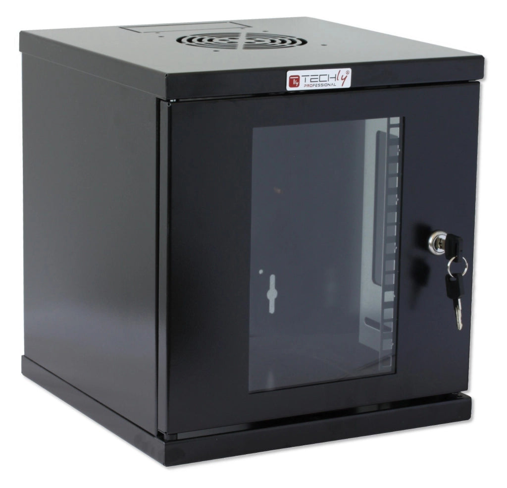 Armadio Rack 10'' a muro 6 unità Nero
