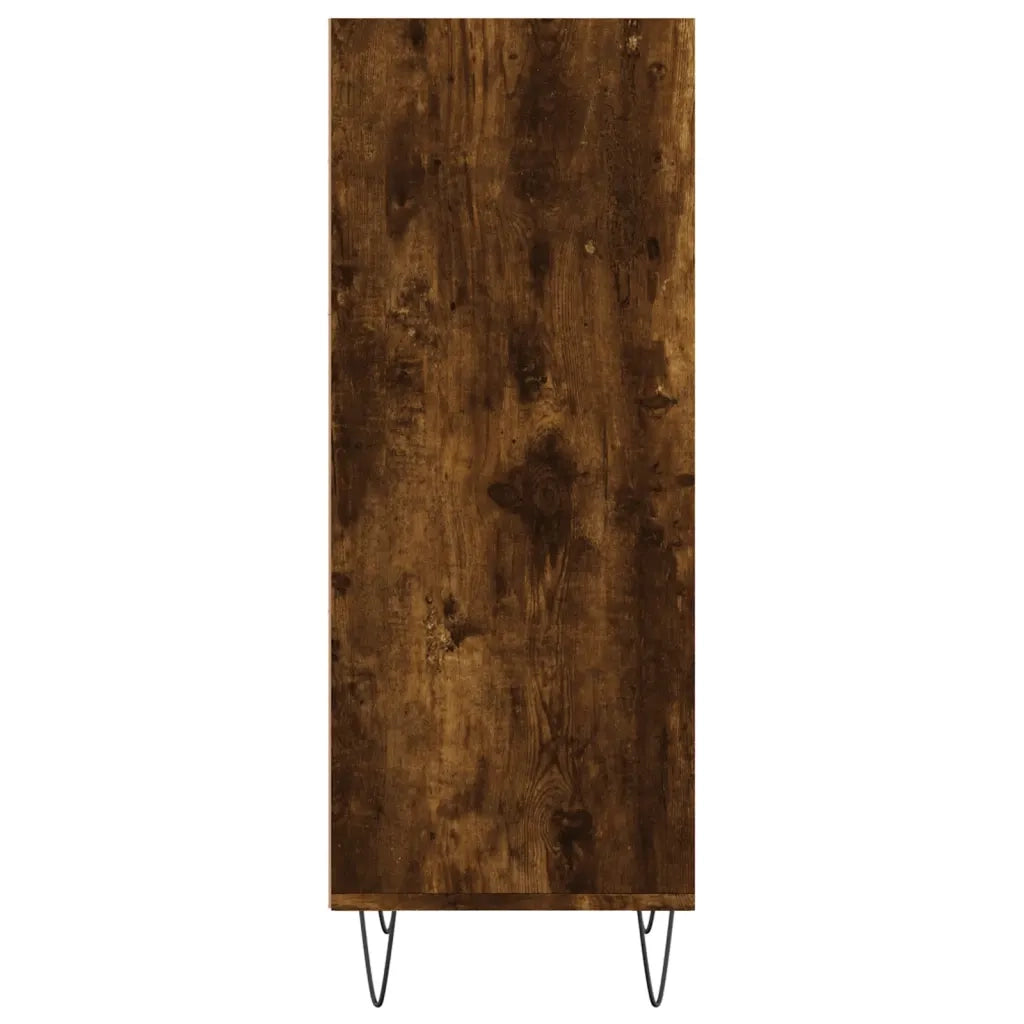 Credenza Rovere Fumo 34,5x32,5x90 cm in Legno Multistrato 828729