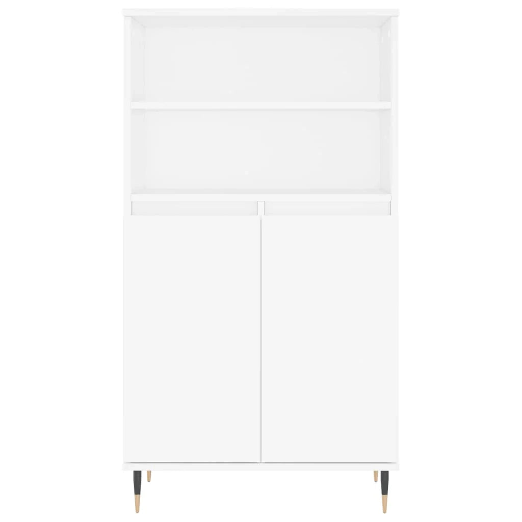 Buffet credenza cassettiera mobiletto mobile contenitore organizer cucina soggiorno salotto alto 60 x 36 x 110 cm legno ingegnerizzato bianco 02_0032471