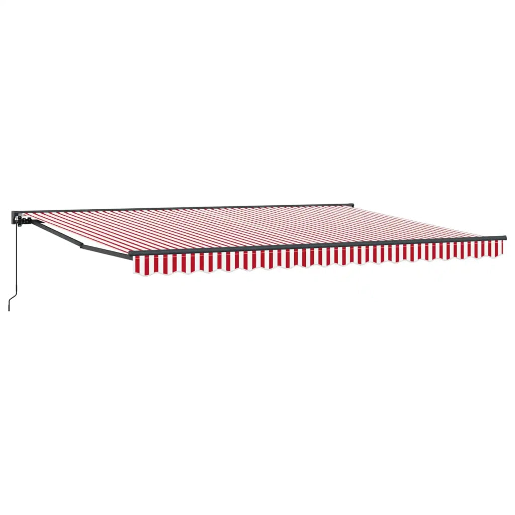 Tenda retrattile manuale Rosso e Bianco 4 x 2 m 3420429