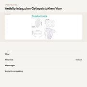Inlegzoli in silicone antiscivolo - set di aderenze per piedi - comfort di portata - regolazione dell'ampiezza - adatto per scarpe da lavoro - cuscino per piedi
