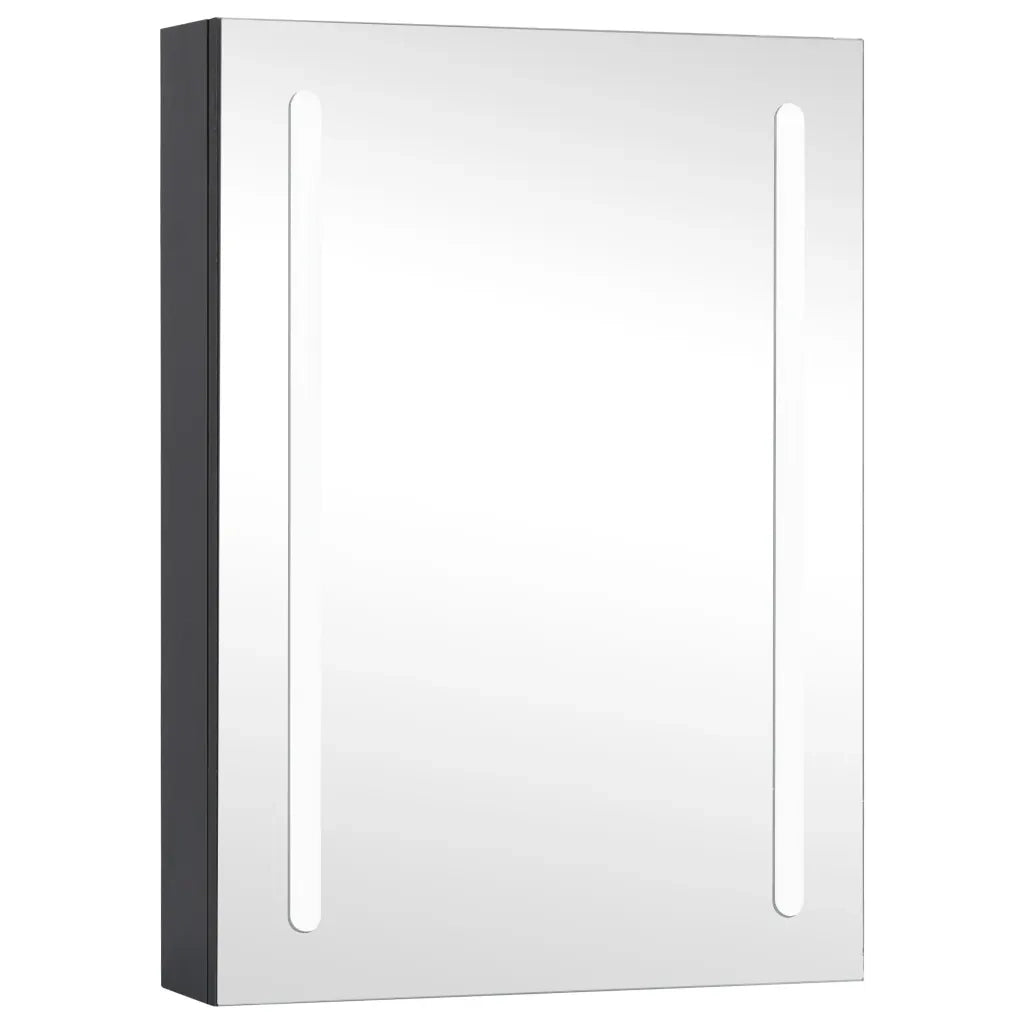 Armadietto Bagno con Specchio e LED 50x13x70 cm cod mxl 58625