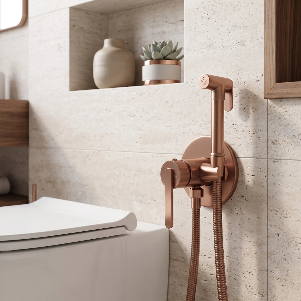 Rubinetto Bidet Rea Ontario Brush Copper