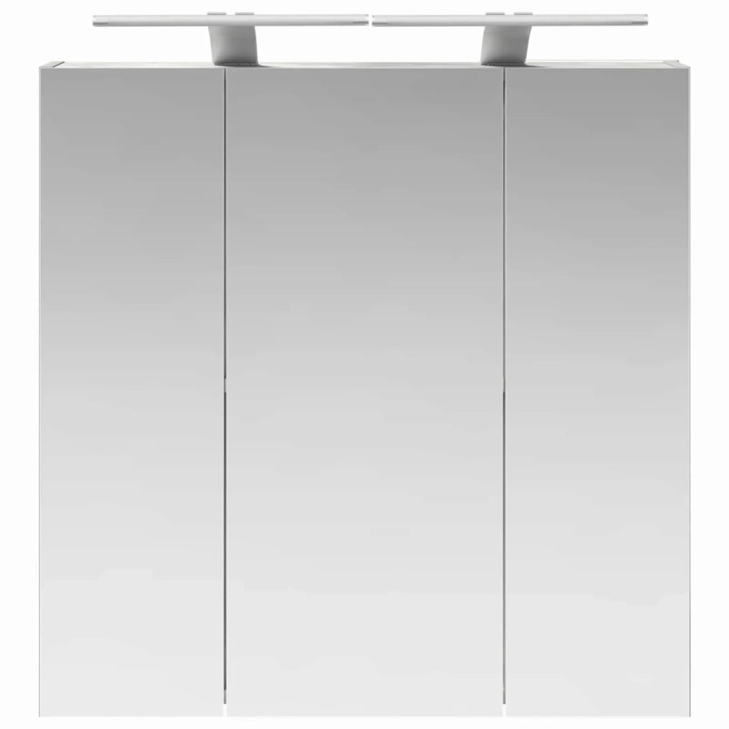 Mobiletto per specchio da bagno Grigio cemento 889098