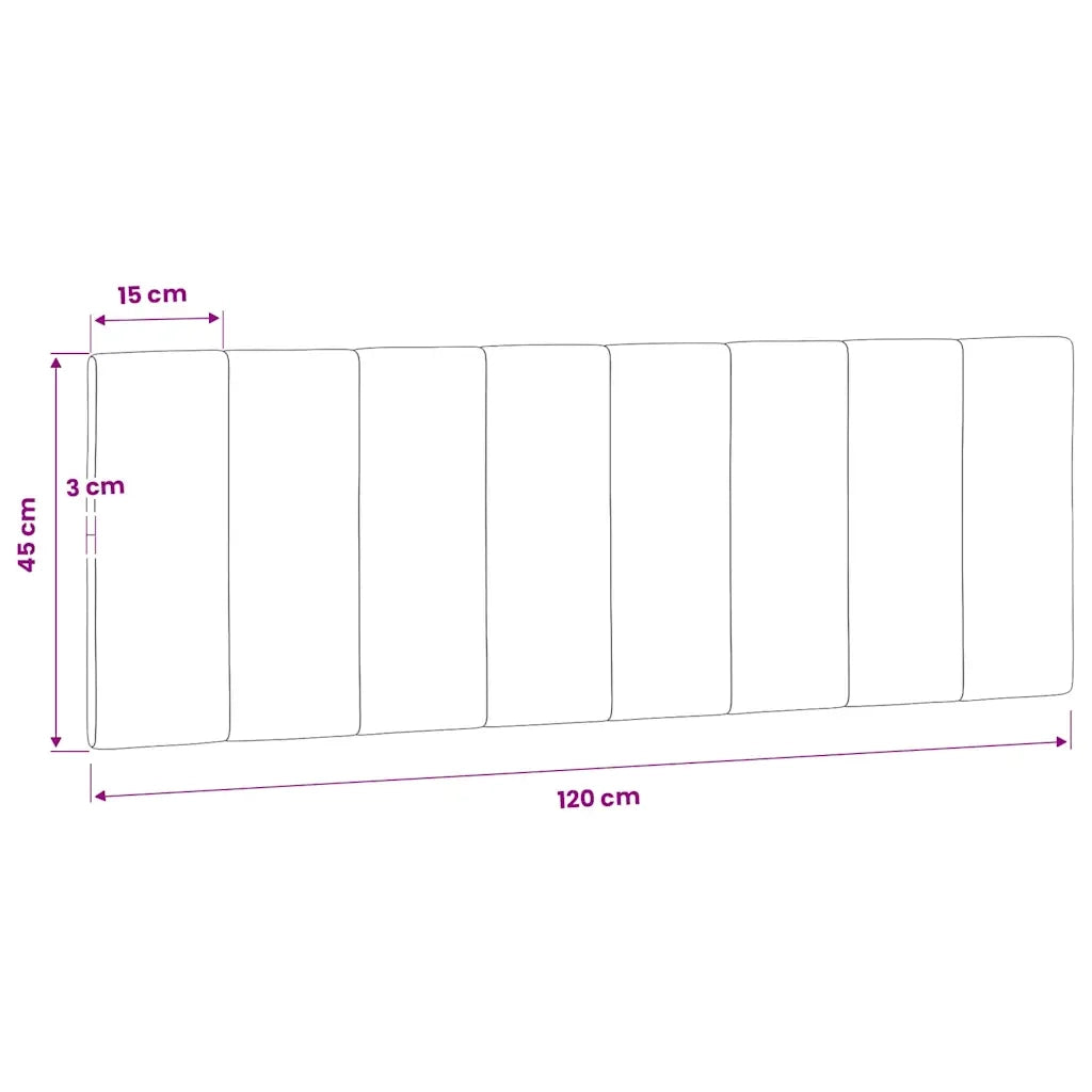 Cuscino Testiera Hanko Verde Scuro 120 cm in Velluto CFW3119037