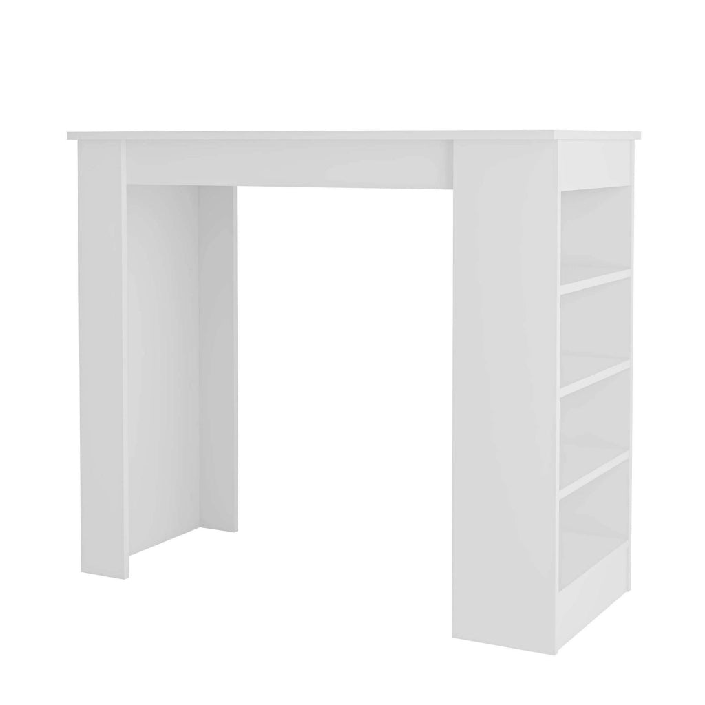 Tavolo bar in legno "Swallow" 117 x 54 x 101,8 cm - Bianco