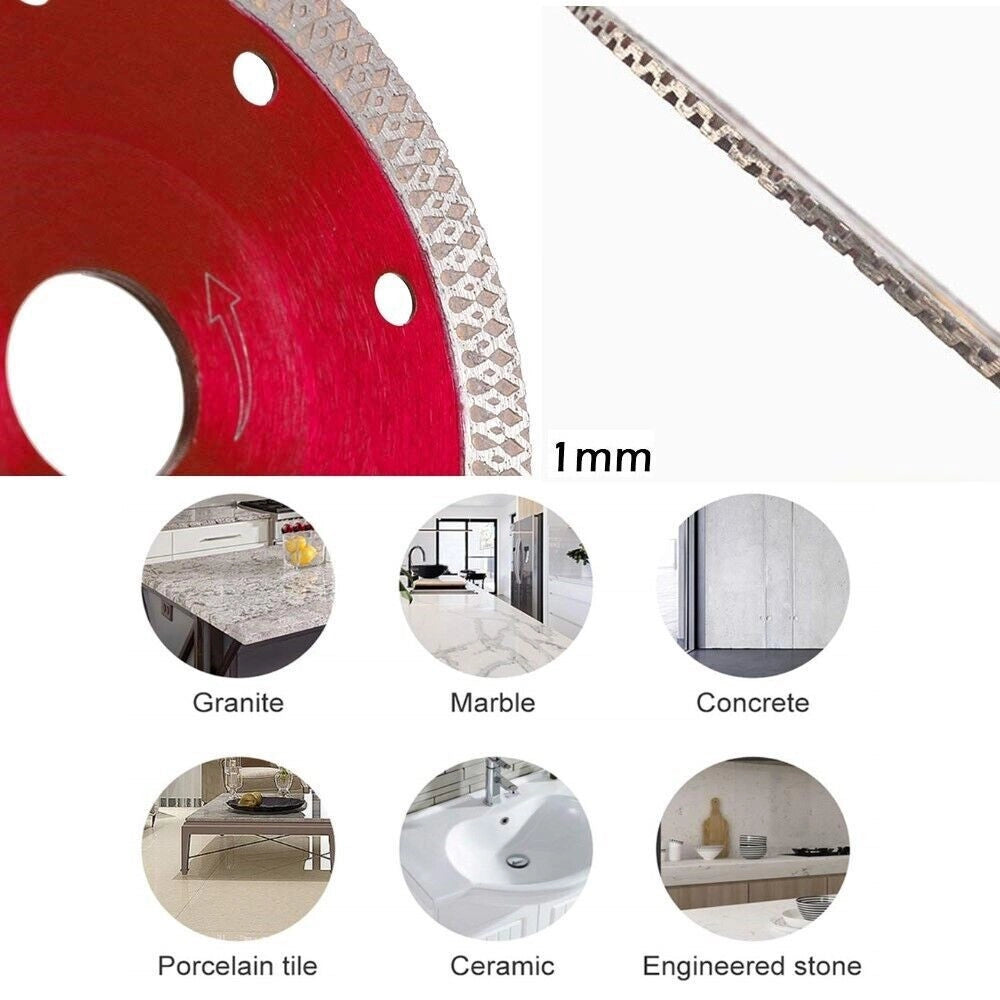 Trade Shop - Disco Diamantato Per Piastrelle Gres Porcellanato Ceramica 115 Mm X 1.2 Mm 07255 -