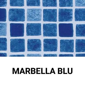 Rivestimento Liner Sopremapool Design In Pvc-p Armato H 1,65 X 25 M - 41,25 M² - Marbella Blu