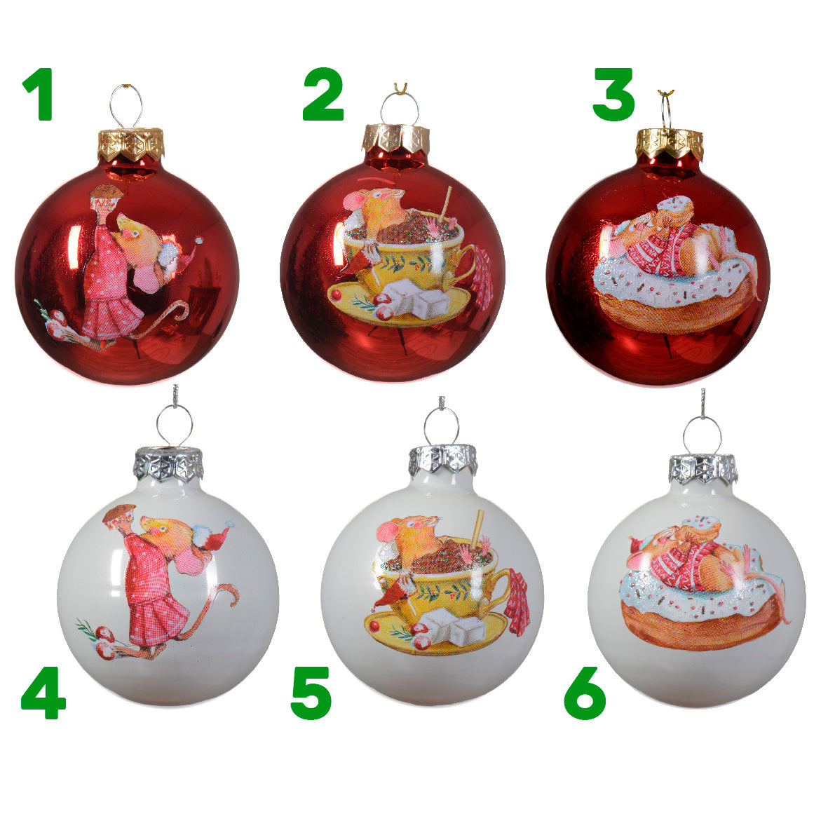 PALLINA DECORATA DIA.6 CM