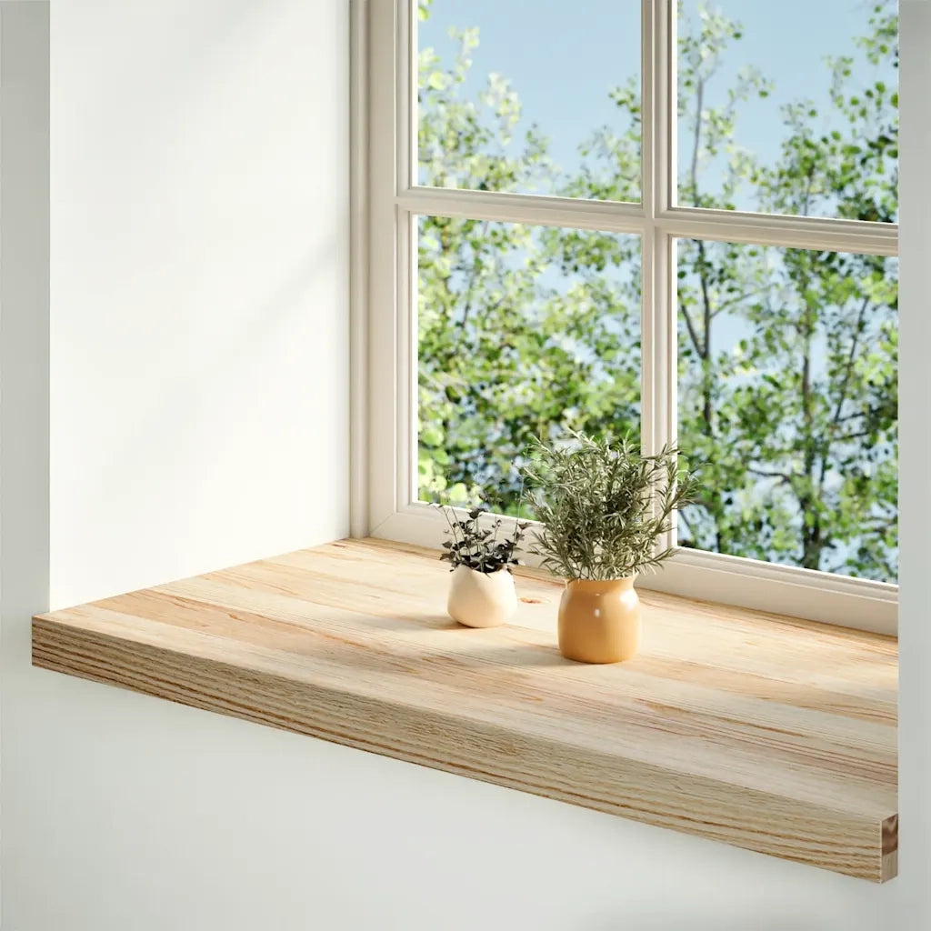 Davanzali 2 pz Non Trattati 70x40x2 cm Legno Massello di Rovere CFW5369027