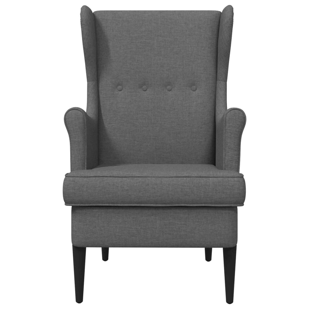 Poltrona-Divano Sedia-Poltroncina Grigio Scuro Tessuto 902275