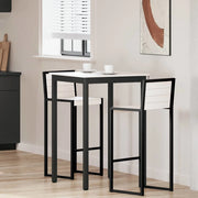 Tavolo da bar Bianco 70 x 70 x 105 cm Pino massello 892800