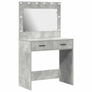 Toeletta | Tavolo da Trucco con cassetto Grigio cemento 78,5 x 41 x 135 cm