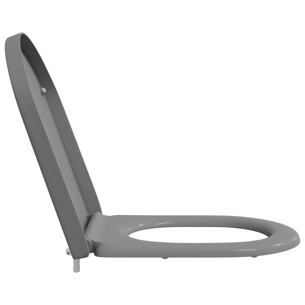 Sedile per Toilette con Rilascio Rapido e Soft Close Duroplast Grigio di