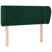Testiera | Testata ad Orecchio Verde Scuro 83x23x78/88 cm in Velluto