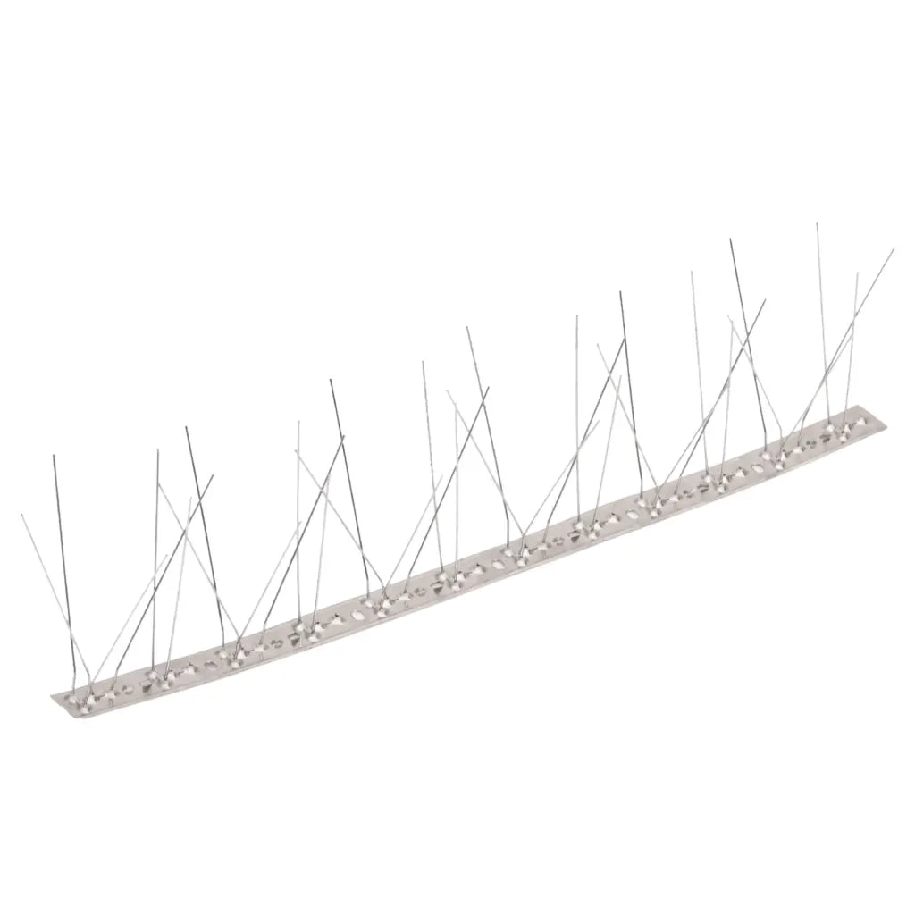 Set Dissuasori per Uccelli e Piccioni 6 pz Acciaio 5 File 3 m CFW4296429