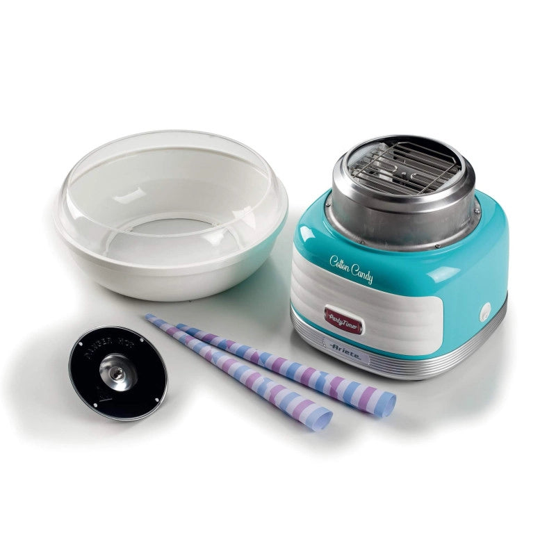 Macchina per Zucchero Filato - Compatibile con Zucchero Semolato e Caramelle Dure - 500 Watt - Azzurro