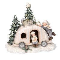 Macchina resina led bianco cm 16x12,5xh14,5