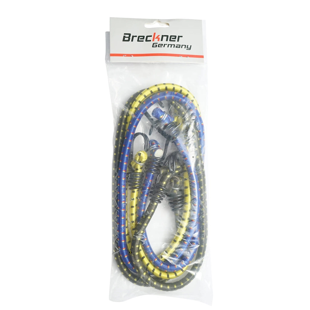 Set di 3 corde elastiche con ganci per ancoraggio carico, 10mmx100cm