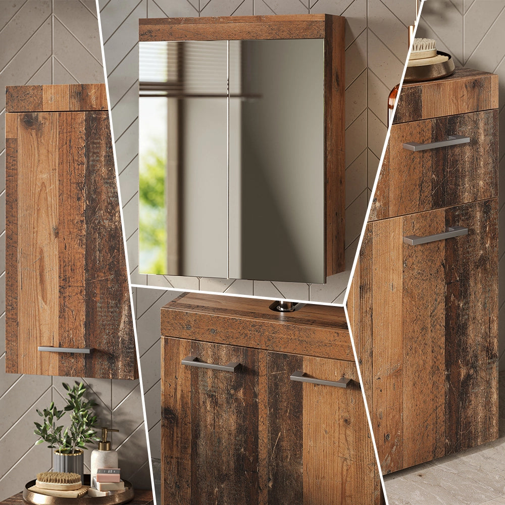 Vicco Set di mobili da bagno Oldstyle 5 parti