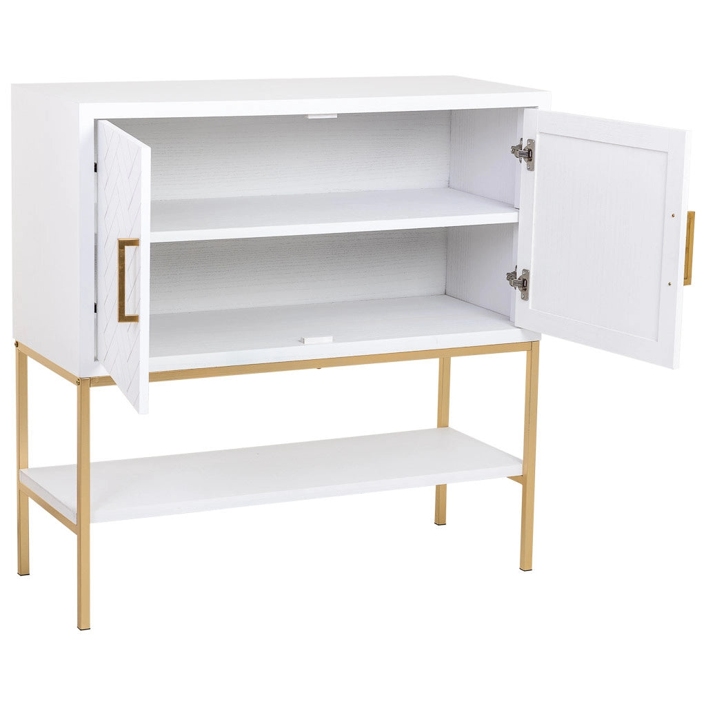 Credenza 2 ante legno e metallo 100x40x100h cm