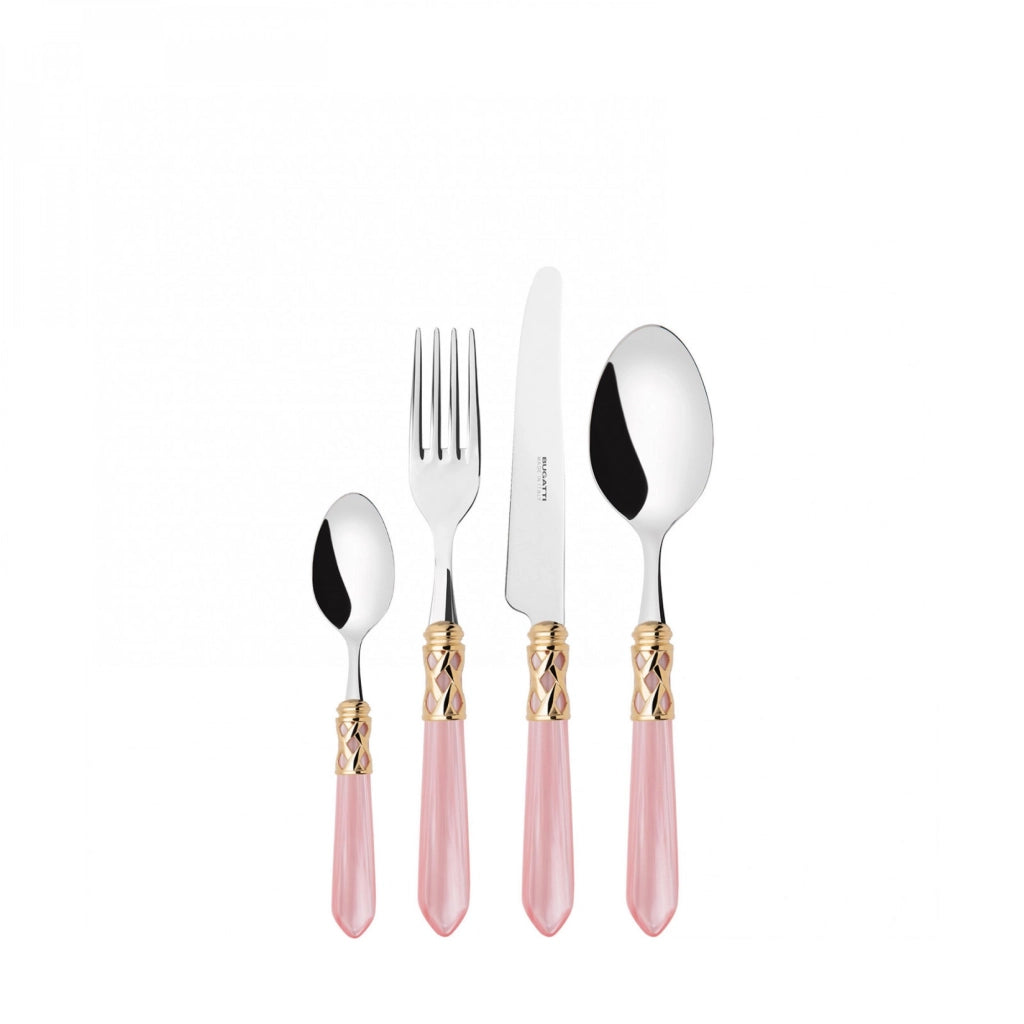 ALADDIN Ghiera Dorata, Posate Set 24 pz, Scatola Compact, Casa