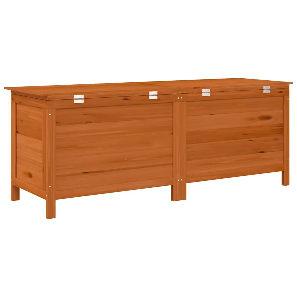 Contenitore Giardino Marrone 150x50x56,5cm Legno Massello Abete 364759
