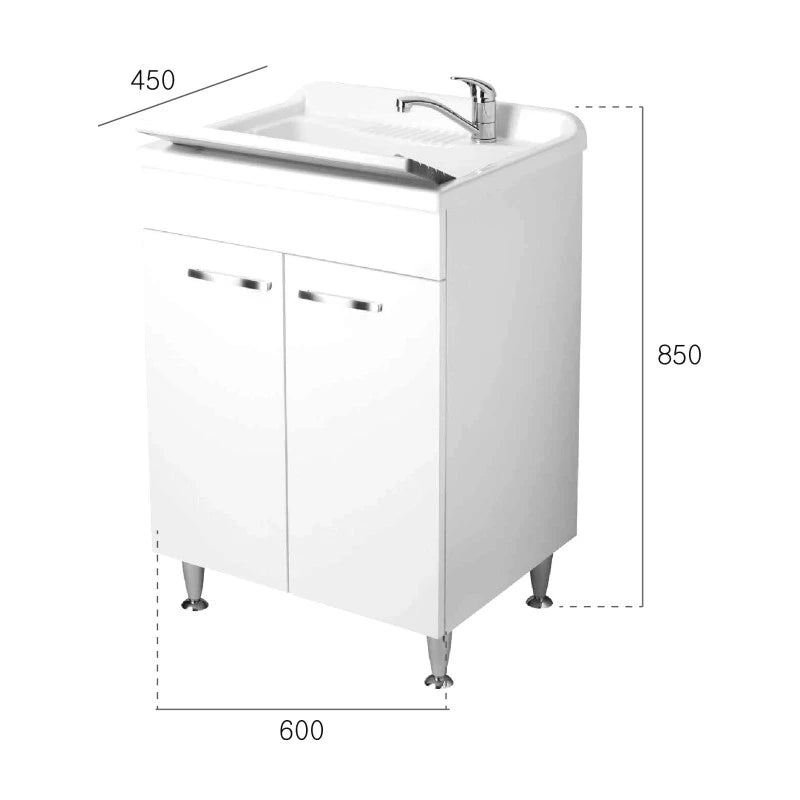 Lavatoio 60x45 a due ante - serie Classica