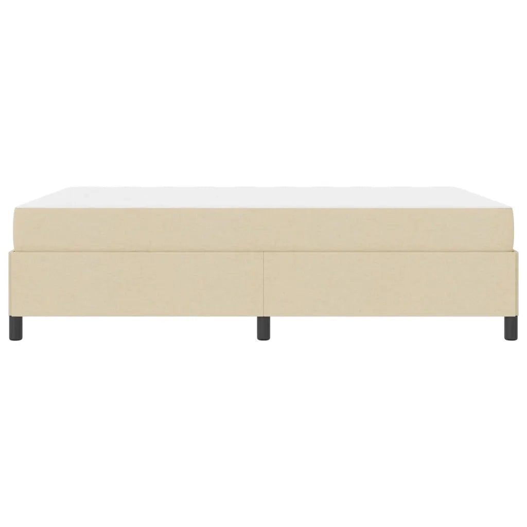 Letto a molle Crema 160 x 200 cm Tessuto 3398876