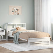 vidaXL Letto Libreria senza Materasso Bianco 100x200 cm Legno di Pino