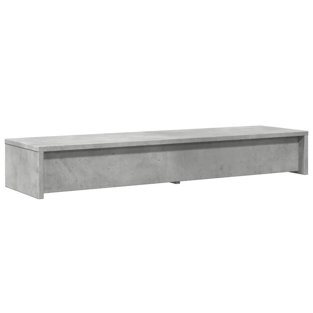 vidaXL Supporto Monitor con Cassetti Grigio 100x27x15 cm in Truciolato