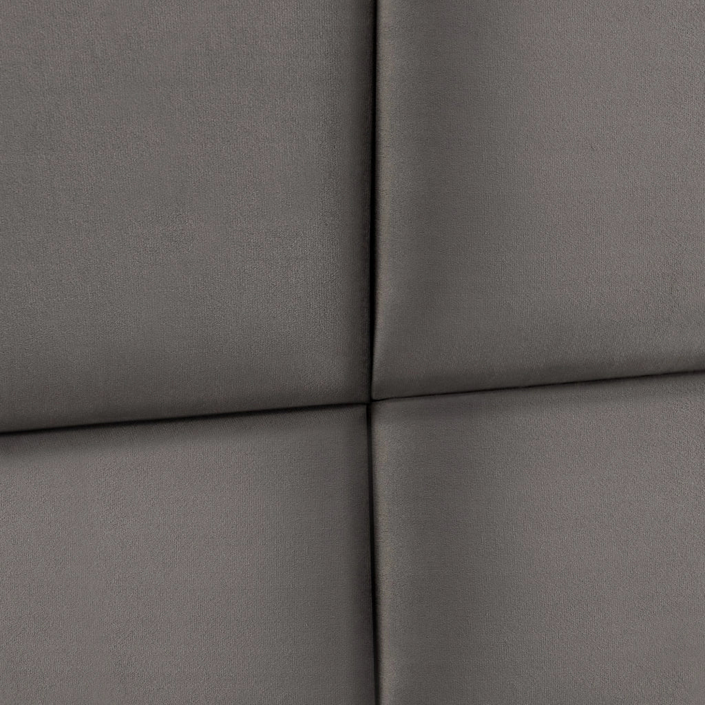 Set di 4 cuscini da parete in velluto 30 x 30 cm grigio scuro 03_0010647