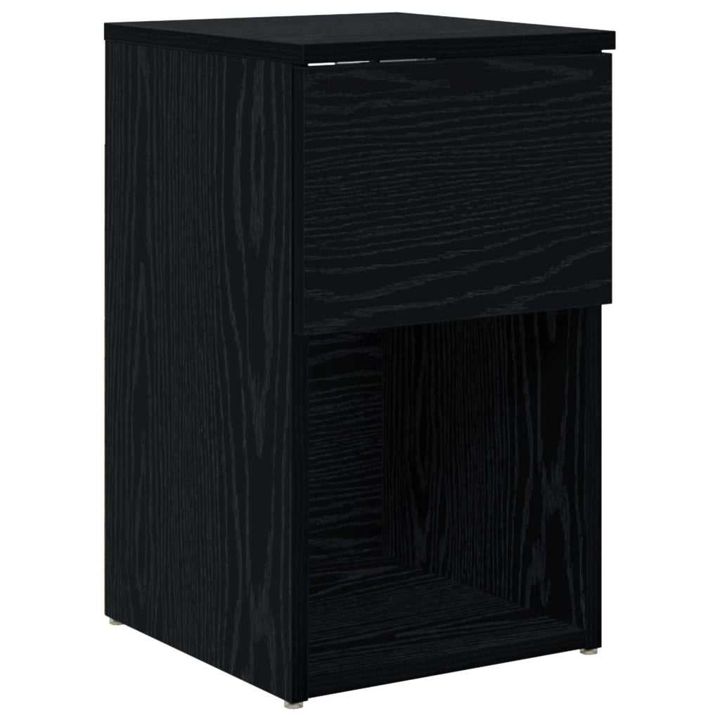 Armadietto per letto Rovere Nero 29 x 31,5 x 49 cm CFW7575340