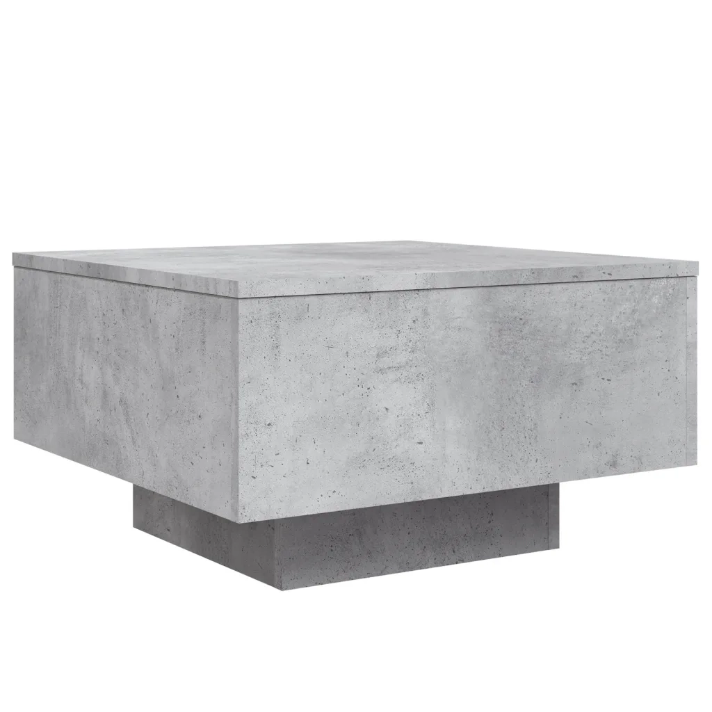 Tavolino da salotto | Tavolino da caff¨¨ | Tavolino da Soggiorno Grigio Cemento 55x55x31cm Legno Multistrato