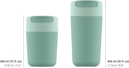 Tazza da Viaggio Grande - 454 ml (16 fl.oz) - Verde - Acciaio Sipp