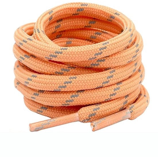 Viti per sneaker da 60 cm - cinturoni per stivali - viti con punti riflessivi a strisce diagonali spesse - diametro 5 mm - corda di cotone a intreccio colorato - cinturoni universali per adulti e bambini