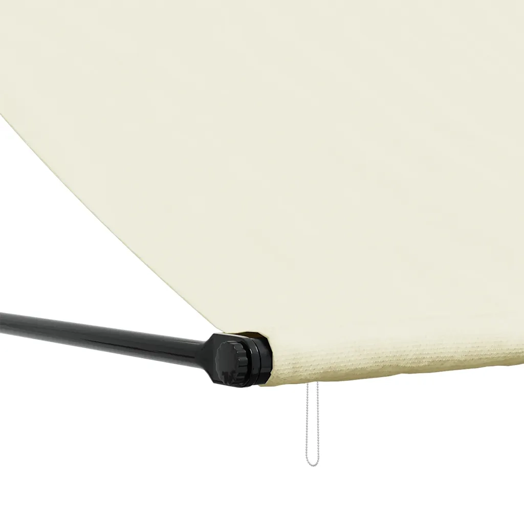Tenda da Sole Retrattile Crema 250x150 cm in Tessuto e Acciaio 368760