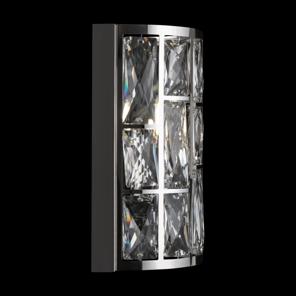 Maytoni applique moderna Gelid 1 luce E27 cromo metallo cristallo