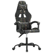 Sedia da Gaming | Sedia da e-sports Nero e Mimetico in Similpelle