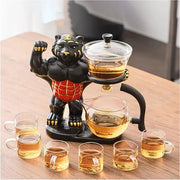 Set di Tè Kung Fu Resistente al Calore con 6 Tazze - Macchina per il Tè Semi-Automatica e Accessori per il Bevande