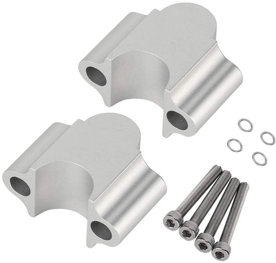 Risalita per Manubrio in Alluminio - Elevatore per Manubrio Universale 7/8" - Disegno Compattato - Set a 1 Paire - Resistente alle Vibrazioni - Facile da Installare - Elevatore per Manubrio