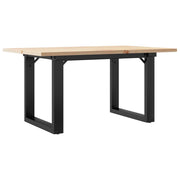 Tavolino da salotto | Tavolino da caff¨¨ | Tavolino da Soggiorno Telaio a O 80x50x40cm Legno Pino e Acciaio