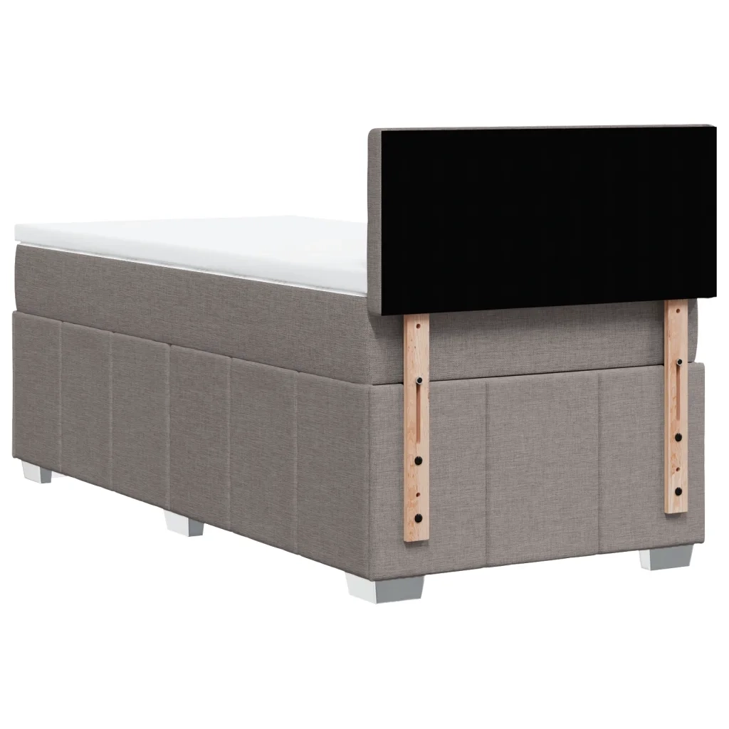 Giroletto a Molle con Materasso Tortora 100x200 cm in Tessuto 3289297