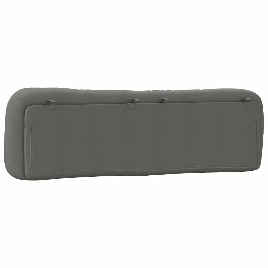 Cuscino Testiera Hvar Grigio Scuro 193 cm in Tessuto 374634
