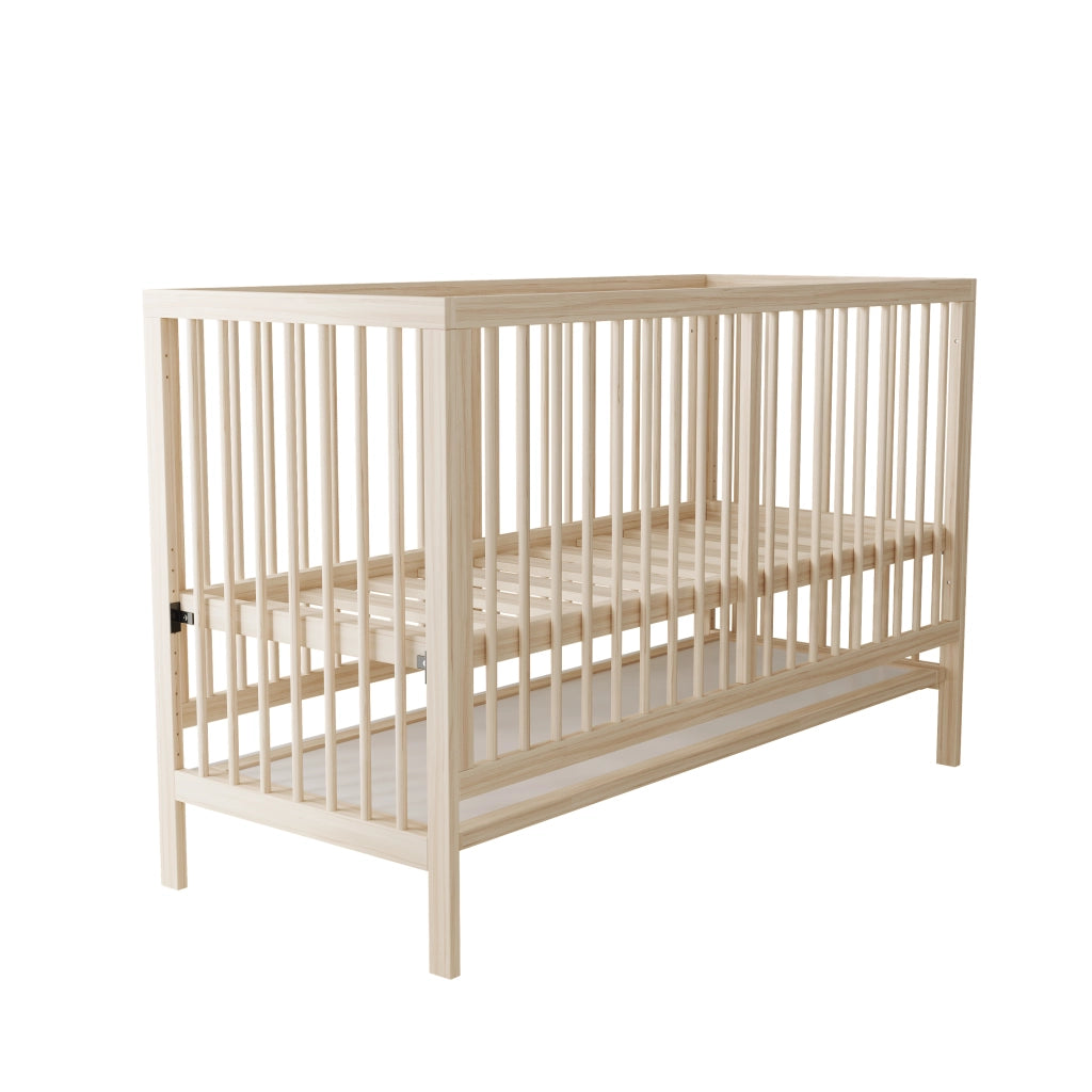 Lettino Neonato Multifunzionale ¨C MINIMAL ¨C Pino Naturale, 140x60x90, senza materasso