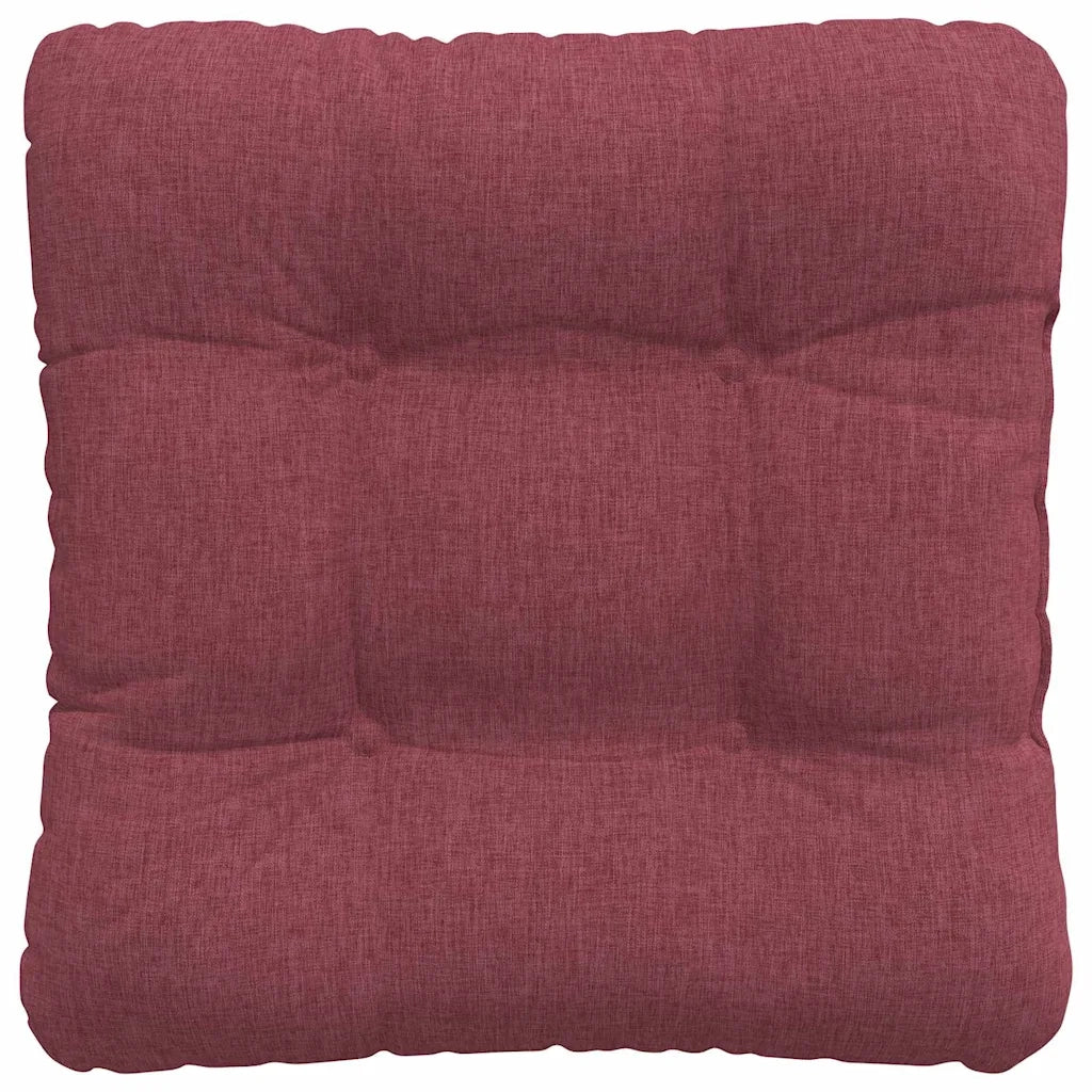 Cuscini per Seduta 4 pcs Rosso Vino 40 x 40 x 12 cm Tessuto 42015063
