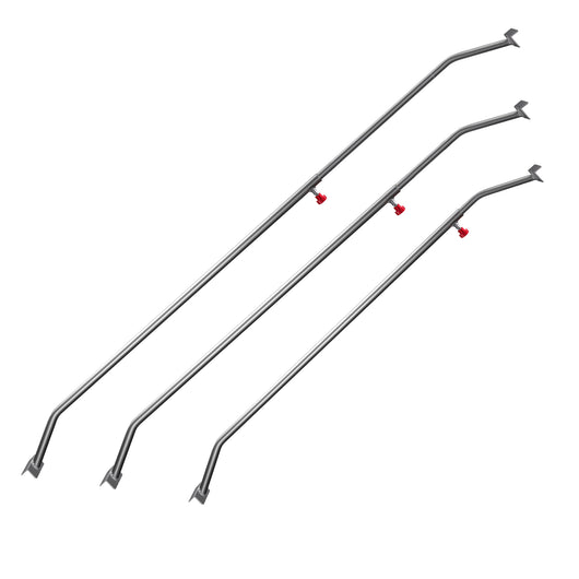 3x Tarpaulin Bracket 108-150 cm for Trailer, Adjustable Aluminium Support für Trailer Covers, Ideal for Flat Tarpaulins