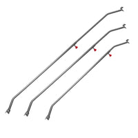 3x Tarpaulin Bracket 108-150 cm for Trailer, Adjustable Aluminium Support für Trailer Covers, Ideal for Flat Tarpaulins